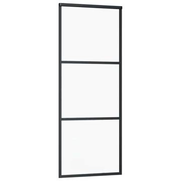 Stylish Sliding Door with Hardware Set - ESG Glass 76x205 cm