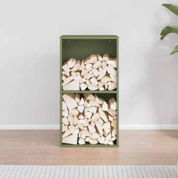  Firewood Rack Olive Green 40x30x75 cm Cold-rolled steel