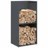 Sturdy Firewood Rack Anthracite - 40x30x80 cm Cold-rolled Steel