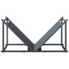 Firewood Rack Anthracite - Sturdy Cold-Rolled Steel Storage