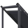 Firewood Rack Anthracite - Sturdy Cold-Rolled Steel Storage