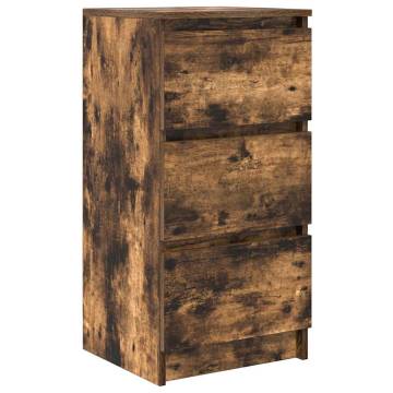 Sideboard Smoked Oak - Stylish Storage Solution 37.5x35x76 cm