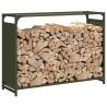 Firewood Rack Olive Green - 90x28x65 cm Cold-Rolled Steel