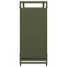 Firewood Rack Olive Green - 90x28x65 cm Cold-Rolled Steel