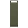 Olive Green Firewood Rack - Durable Cold-Rolled Steel 44x28 cm