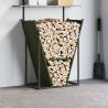 Olive Green Firewood Rack - Sturdy & Stylish 69.5x35x81 cm