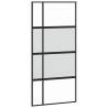 Sliding Door with Hardware Set - Black Tempered Glass 102.5x205cm