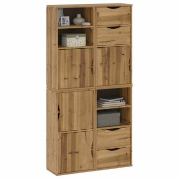 ODDA Side Cabinets 4 pcs - Solid Wood Pine Charm | HipoMarket