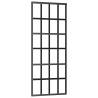 Sliding Door with Hardware Set Black - 76x205 cm ESG Glass