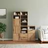 ODDA 5 pcs Side Cabinets - Solid Pine Wood Storage Furniture