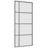 Sliding Door with Hardware Set Black - ESG Glass 90x205 cm