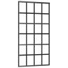 Sliding Door with Black Hardware Set - ESG Glass 102x205 cm