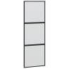 Stylish Sliding Door with Hardware Set - Black 76x205 cm