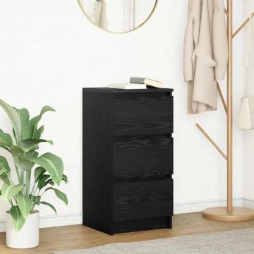 Stylish Black Oak Sideboard - Ample Storage and Durable Design