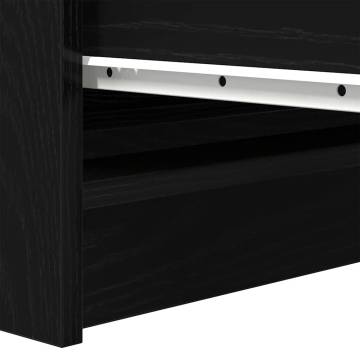 Stylish Black Oak Sideboard - Ample Storage and Durable Design