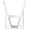 Sturdy White Firewood Rack - 69.5x35x81 cm Cold-rolled Steel