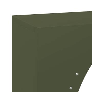 Olive Green Firewood Rack - 50x23x100 cm | Hipo Market