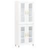 Stylish Highboard in White - 69.5x34x180 cm | HipoMarket