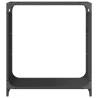 Firewood Rack Black 60x28x65 cm | Durable Cold-Rolled Steel