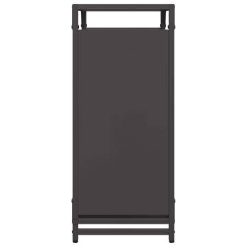 Firewood Rack Black 60x28x65 cm | Durable Cold-Rolled Steel