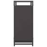 Firewood Rack Black 60x28x65 cm | Durable Cold-Rolled Steel