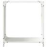 Sturdy White Firewood Rack - 60x28x65 cm Cold-rolled Steel