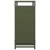 Olive Green Firewood Rack - 60x28x65 cm Cold-Rolled Steel