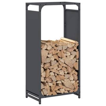 Firewood Rack Anthracite 44x28x90 cm - Strong Cold-Rolled Steel