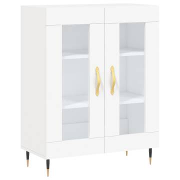 Stylish Highboard in White - 69.5x34x180 cm | HipoMarket