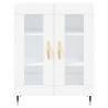 Stylish Highboard in White - 69.5x34x180 cm | HipoMarket