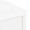 ODDA White Side Cabinets 4 pcs - Solid Pinewood Storage