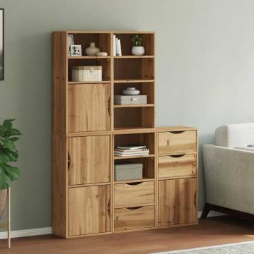 ODDA 5 pcs Side Cabinets - Solid Pine Wood | HipoMarket