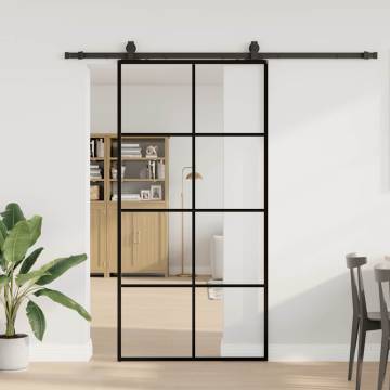 Stylish Sliding Door with Black Hardware Set | 102.5x205 cm