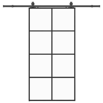 Stylish Sliding Door with Black Hardware Set | 102.5x205 cm