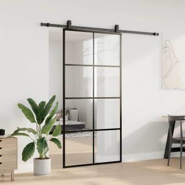 Stylish Sliding Door with Black Hardware Set | 102.5x205 cm