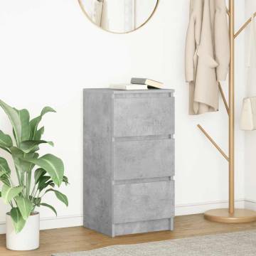 Stylish Concrete Grey Sideboard - Ample Storage & Durability