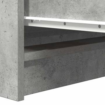 Stylish Concrete Grey Sideboard - Ample Storage & Durability