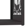 Sturdy Black Firewood Rack - 40x40x40 cm | Hipomarket