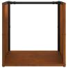 Firewood Rack 40x40x40 cm | Durable Weathering Steel