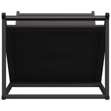 Firewood Rack Black 70x43x34.5 cm | Durable Cold-Rolled Steel