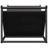 Firewood Rack Black 70x43x34.5 cm | Durable Cold-Rolled Steel