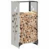 Stainless Steel Firewood Rack 40x30x80 cm | Durable & Stylish