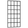 Sliding Door with Black Hardware Set - 102x205 cm ESG Glass