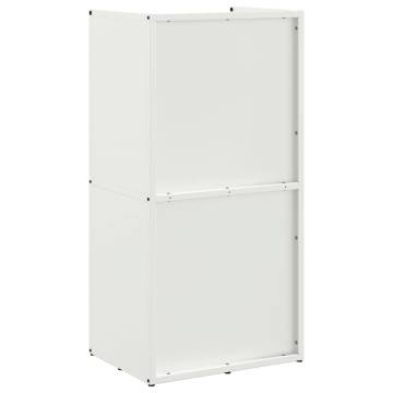 Firewood Rack White 40x30x80 cm | Cold-Rolled Steel Storage