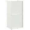 Firewood Rack White 40x30x80 cm | Cold-Rolled Steel Storage