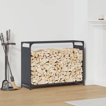 Firewood Rack Anthracite - Sturdy Cold-Rolled Steel | HipoMarket