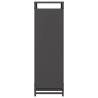 Firewood Rack Black 44x28x90 cm | Sturdy Cold-Rolled Steel