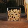 Stainless Steel Firewood Rack 40x40x40 cm - Durable & Stylish