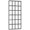 Sliding Door with Hardware Set - Black ESG Glass 90x205 cm