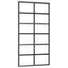 Sliding Door with Hardware Set Black - 102x205 cm ESG Glass